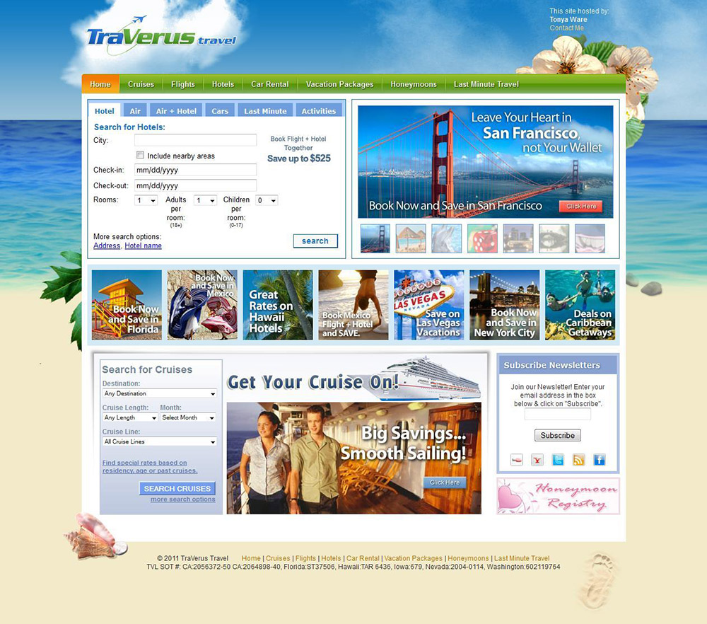 Traverus travel website rebrand and redesign